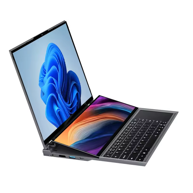 Factory OEM Dual Screen Notebook 16 Inch+14 Inch 2K Touch Screen Laptop for Personal and Business