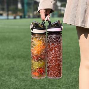 Botella de Agua Infantil de 500 ml, Moderna, para <span class=keywords><strong>Viajes</strong></span> y Escuela, Ecológica, a Prueba de Fugas, de Plástico, para Bebidas - Product Image 3