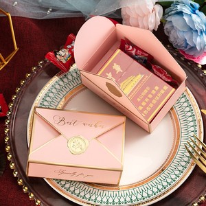 Caja de Embalaje de Chocolate para Fiestas de <span class=keywords><strong>Navidad</strong></span> y Cumpleaños, Sobre de Papel para Dulces de Boda, Caja de Regalo - Product Image 2