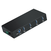 Hub de transmission USB 3.0 à 4 ports, adaptateur secteur 36W, transfert haute vitesse USB-A pour ordinateurs/portables/imprimantes/appareils photo, chargeur