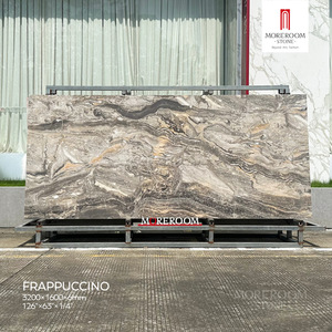 <span class=keywords><strong>Dalle</strong></span> en pierre frittée 1600x3200mm 6mm Frappuccino Bookmatch antidérapante, carrelage en marbre pour salle <span class=keywords><strong>de</strong></span> bain intérieure - Product Image 1