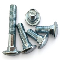 Boulon à tête champignon à col carré M60 en acier zingué brillant DIN603, boulon à tête ronde, fixations, vente en gros, OEM