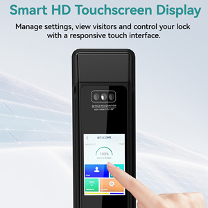 Cerradura Inteligente WiFi SJJ Totalmente Automática TTLock Tuya con Reconocimiento Facial Opcional, Cámara de Mirilla con Reconocimiento de Palma de la Mano, Videoportero, Desbloqueo Remoto - Product Image 2