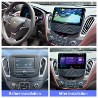 MeiHua Portable Car DVD Navigation pour Chevrolet Malibu XL 2016-2019 Car Facial Dashkit Player avec GPS CarPlay DSP DVR USB