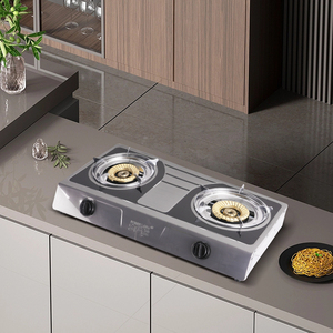 Stella vincente ST-9654 accendisigari valvole piano cottura in acciaio inox apparecchio da cucina a <span class=keywords><strong>Gas</strong></span> due fornelli fornello - Product Image 6