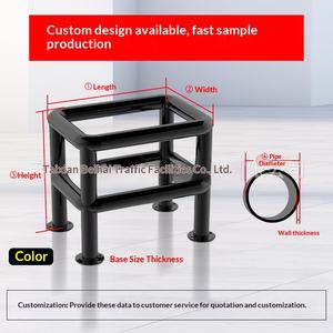 Barrera de seguridad personalizada para hidrantes contra incendios, columna de hormigón de esquina, tubo de acero, ángulo recto, valla de fábrica [No se admite devolución] - Product Image 1