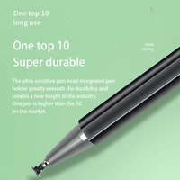Lápiz Óptico Metálico, Lápiz Táctil Capacitivo para Pantalla Táctil, para iPhone, iPad, iPod Touch, Compatible con Otros Teléfonos Inteligentes y Tabletas