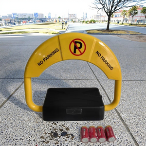 Serrure de roue automatique en acier Barrière de stationnement Télécommande Carport Serrure de stationnement de voiture Alimentée par <span class=keywords><strong>batterie</strong></span> pour parking de voiture - Product Image 2