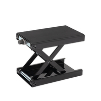 Table élévatrice à ciseaux pour moto, plateforme large antidérapante, commande manuelle, capacité 0,5 tonne, hauteur de levage <15 pouces, pour service moto