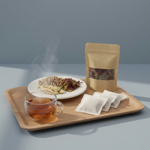 NMPT Purple Morinda Root & Abelmoschus Sagittifolius Herbal <b>Tea</b> Bags Premium 2g <b>Box</b> Packaging OEM Private Label Available - Product Image 5