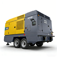 Compresor de Aire Atlas Copco XAVS1000 Diésel 14 bar 200 psi 900 cfm 25 m3/min AtlasCopco XAVS 1000 Cfm Portátil de Alta Presión