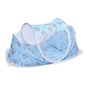 Grande moustiquaire portable pliante pour bébé installation gratuite avec coussin de couchage oreiller moustiquaire super douce pour bébé moustiquaire - Product Image 2