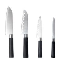 Couteau à sushi professionnel en acier inoxydable, très vendu, couteau japonais Santoku, ensemble de couteaux à découper avec manche en PP