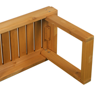 Fabricant chinois banc d'extérieur traditionnel amovible et durable en bois de sapin de Chine