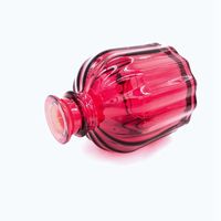 Bouteille diffuseur d'arômes en verre coloré de 100 ml avec couvercle en forme de cœur