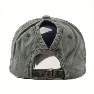 Wholesale Hot Sell Plain Faded Washed Cotton Baseball <b>Hats</b> Ponytail Hole Design Sun <b>Hat</b> Summer Outdoor Sports Daily Baseball <b>Hat</b> - Product Image 6