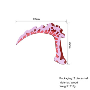 Anime Demon Slayer espada Cosplay arma Katana <span class=keywords><strong>Kimetsu</strong></span> <span class=keywords><strong>no</strong></span> <span class=keywords><strong>Yaiba</strong></span> Giyuutarou doble sangre hoz juguete espadas - Product Image 2