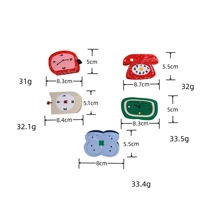Liwu Nieuwe Stijl Gepersonaliseerde Creatieve Schattige Cartoon Design Acetaat Wekker Telefoon Acetaat Haarspeld voor Vrouwen