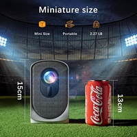 Mini Proyector Portátil para Teléfono, WiFi 6, BT 180 °   Proyector Inteligente para Exteriores con Soporte Giratorio, Resolución 1080P 4K HD, Corrección Trapezoidal Automática