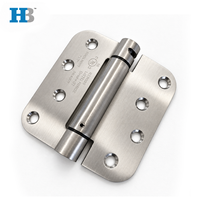 Charnière de porte coupe-feu 4 pouces à ressort, charnière à ressort à angle arrondi 5/8, charnière à fermeture automatique US32D en acier inoxydable 304 pour porte d'entrée