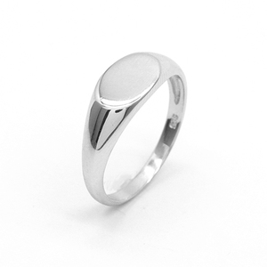 Anello Chevalier Minimalista Personalizzabile con LOGO Inciso, in Argento Sterling <span class=keywords><strong>925</strong></span>, per Uomo e Donna - Product Image 1
