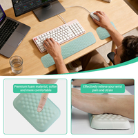 Ensemble de tapis de souris et de clavier en mousse à mémoire de forme avec couleurs dégradées personnalisées, design avec trou pour le repose-poignet, tapis de souris pour le jeu, pour le bureau