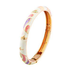 Braccialetto di moda donna gioielli Daili braccialetti personalizzati Paisley modello smalto braccialetto