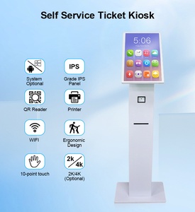 Écran tactile électronique tout-en-un de 21.5 pouces affiche des informations Lcd Kiosque de libre-service à écran tactile avec imprimante - Product Image 2