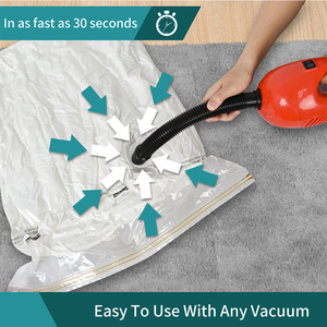 AirBaker Travel Vacuum Compression Storage <strong>Bag</strong> Foldable Dustproof Vacuum <strong>Bag</strong> Transparent Vacuum Storage <strong>Bags</strong> With Hand Pump - Product Image 3