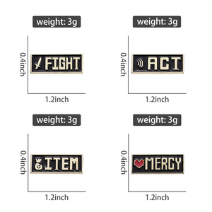 Zwart Tekstkader Email Broche Mode Kleding Accessoires Slogan Rugzak Badge Cadeau - Product Image 6