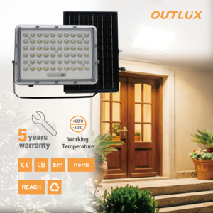 OUTLUX TE018 <span class=keywords><strong>ARES</strong></span> Reflector LED de Alta Potencia, Aluminio, Ajustable, Control Remoto, 5000K Luz Diurna, IP65 Impermeable, para Jardín - Product Image 1