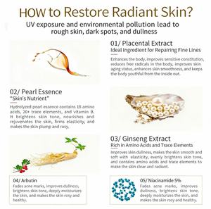 Crema Sbiancante al Ginseng e Perla d'Oro 30g, Etichetta Privata OEM, Cura delle Macchie Scure, Idratante e Nutriente, Uso Giorno e Notte per Donne - Product Image 3