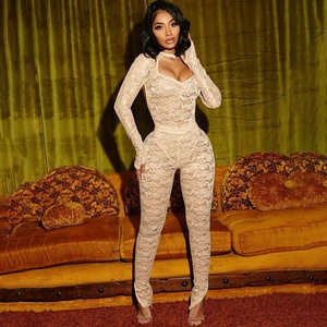 Completo da Donna Due Pezzi di Alta Qualità 2026, Abbigliamento Sexy con Schiena Scoperta <span class=keywords><strong>in</strong></span> <span class=keywords><strong>Pizzo</strong></span>, Stile Boutique alla Moda - Product Image 2