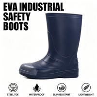 Bottes de travail de sécurité en EVA en gros, avec embout en acier, qualité alimentaire, imperméables, logo personnalisé, bottes de pluie industrielles