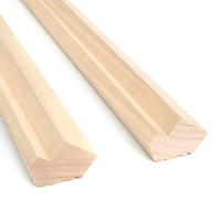 Trim Kayu Solid Custom Profil Apa Saja, Lis Kayu untuk Crown, Baseboard, Kusen Pintu, Bingkai Gambar, Pasokan Pabrik OEM ODM