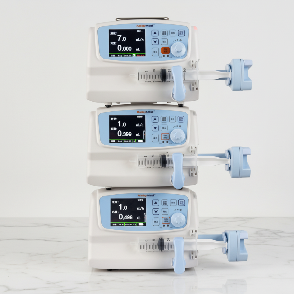 High Quality Available Drug Library Durable Medical Equipment Portable Electronic Iv Syringe Pump