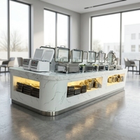 Fabrication directe sur mesure de tables de buffet en pierre de différents styles et tailles pour hôtel.