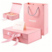 Emballage cosmétique magnétique rigide de luxe, boîte en papier avec laminage mat pliable, grande boîte cadeau en carton avec aimant, logo personnalisé
