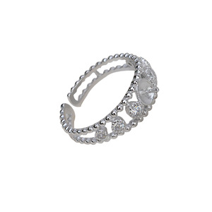 Anillo Abierto de Plata S925 para Mujer, Accesorios Hechos a Mano con 6-7 Perlas y Jade, Bandeja Vacía para Joyería de Perlas 04 - Product Image 5