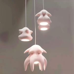 Contemporary Pendant Lamp Plastic Soft Warm White LED Ceiling <b>Light</b> <b>Small</b> Size Suspended Design Living Room Lighting - Product Image 1
