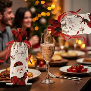 Decoración para Fiestas Navideñas, Artículos para el Hogar, Artículos para Fiestas Navideñas, Juego de Vino - Product Image 5