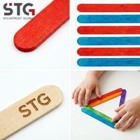 Palitos de helado y paletas de madera de abedul de tamaño personalizado, compostables, ecológicos, aptos para uso alimentario según la FDA, con logotipo personalizado, económicos para talleres de bricolaje