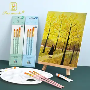 Kit di penne a pennello professionali di dimensioni Multiple pennello per pittura artistica con logo personalizzato per acquerello