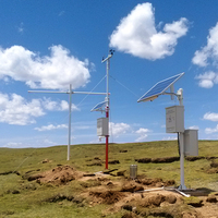 Digital Wireless High Accuracy Weather Monitoring Instrument IoT Automatic Measuring Station IP65 Rating RS485 Output Solar