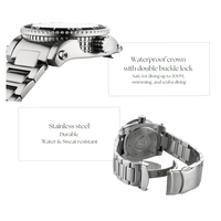 Montres de plongée OEM pour hommes 200 mètres étanche mouvement de haute qualité montre de plongée automatique de luxe