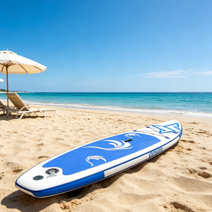 Planche gonflable antidérapante et respectueuse de la peau, résistante au soleil, élégante, pour les loisirs aquatiques, idéale pour les vacances en bord de mer et les sports nautiques - Product Image 4