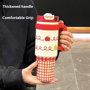 Termo de Acero Inoxidable Portátil de Gran Capacidad para Mujer, Modelo 2025, Aislamiento Térmico de 6-12 Horas, Tapa Antiderrames, Asa de Transporte - Product Image 3