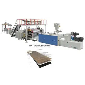 Best Supplier Five Roller PVC Vinyl Flooring SPC Vinyl Floor Extrusion Machine Production Line