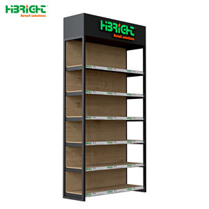 Magasin de pièces automobiles Rack en métal avec couches réglables et logo d'éclairage personnalisé - Product Image 1