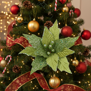 زهور اصطناعية مخصصة لعيد الميلاد مع مشبك، زينة على شكل قوس، زهور للطاولات، تزيين طاولات التخرج، مصنوعة يدويًا - Product Image 2